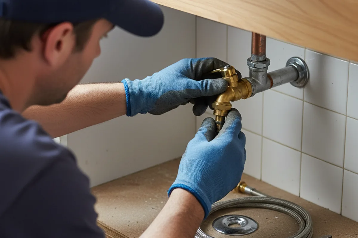 Shutoff valve and fitting work during Emergency Plumbing in Big Bear Lake